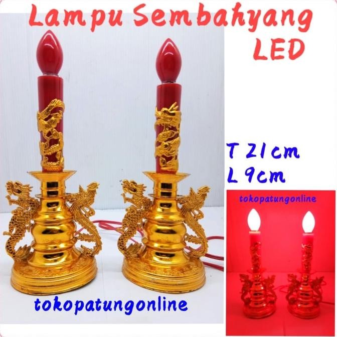 

Ready Lampu Sembahyang Motif Naga Hong