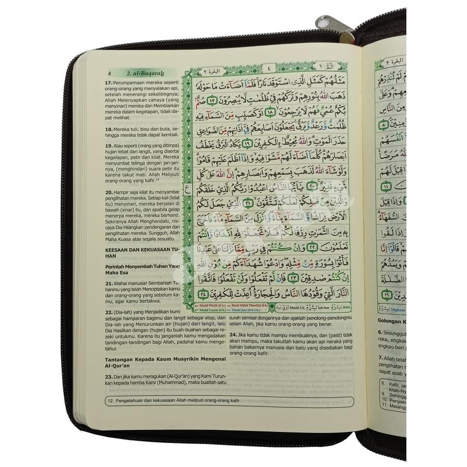 

siap kirim al-quran tajwid terjemah dompet resleting alquran diponegoro