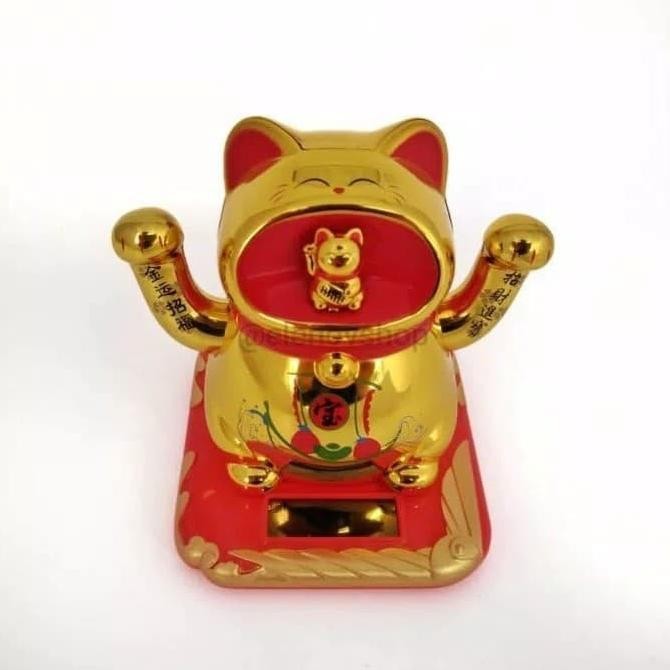 

Ready Kucing Maneko Neki Rejeki Lucky Cat 2 Tangan Gerak