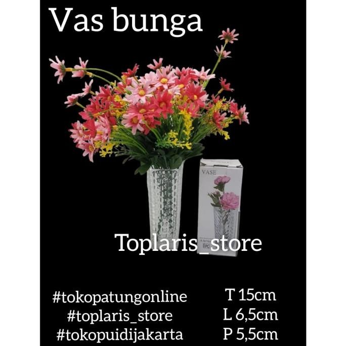 

Ready Vas Bunga Kaca Bening VASE Premium