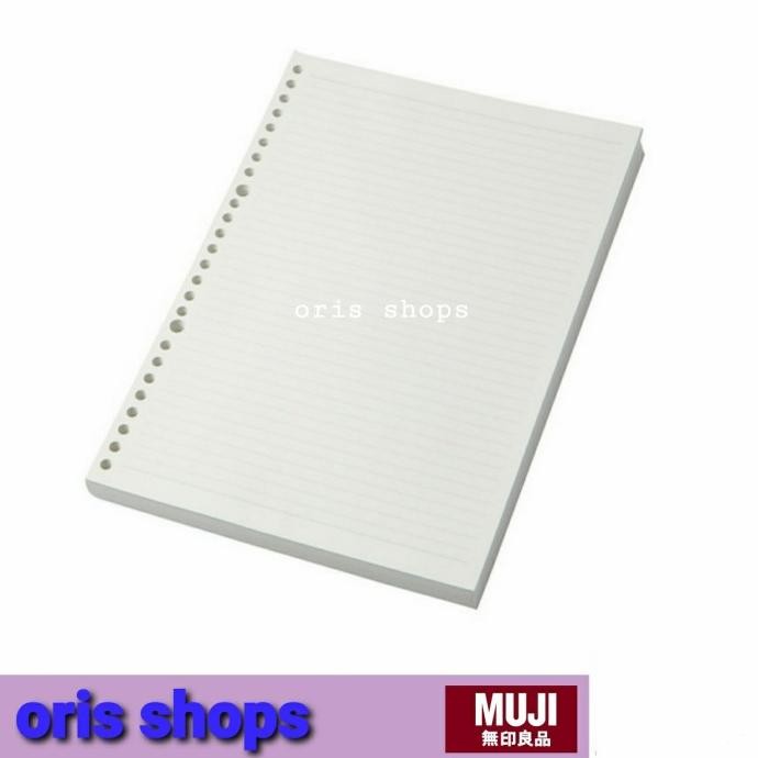 

BEBAS ONGKIR - MUJI - LooseLeaf Line A4 100Sheet || Isi Binder Bergaris