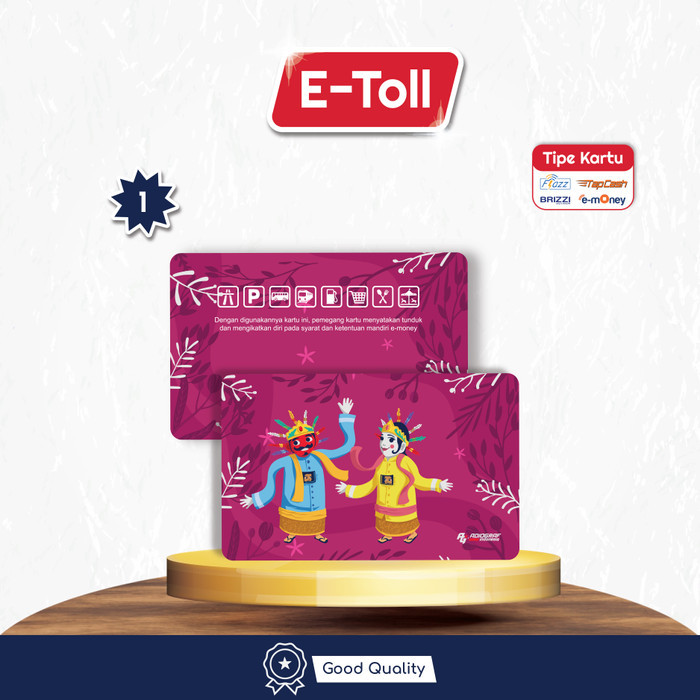 Cetak Etoll Custom - Etoll 1 Sisi/2 Sisi Custom - /Flash/E-Money