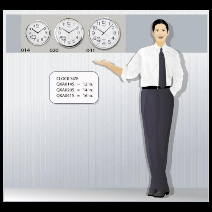 Jam Dinding Seiko Qxa041 Original 100% Best Seller Ukuran Besar 40Cm
