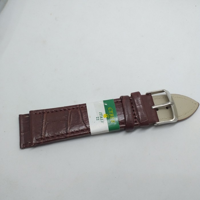 READY STOK STRAP TALI JAM TANGAN PRIA PARLENT GALLANT - coklat tua, 24mm Q0M39