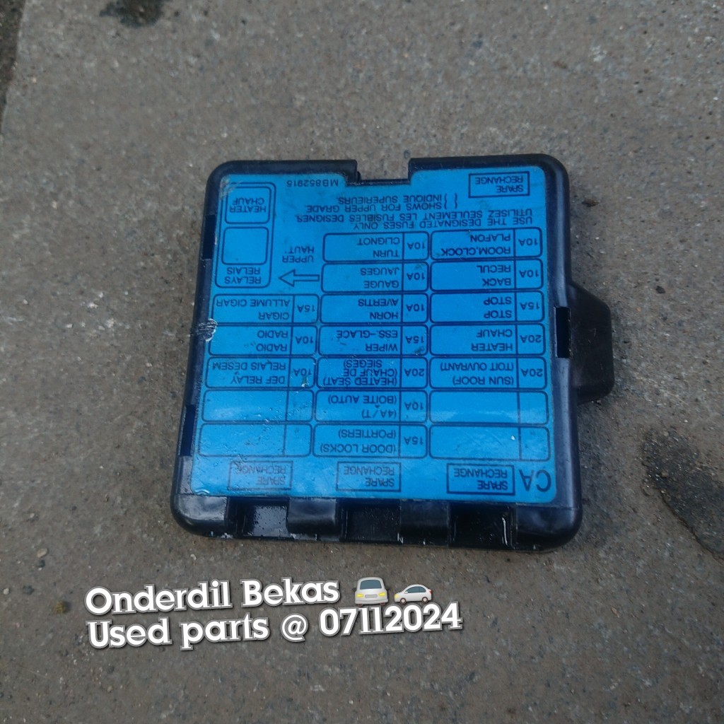 cover tutup fuse box dalam mitsubishi evo 3 cb series