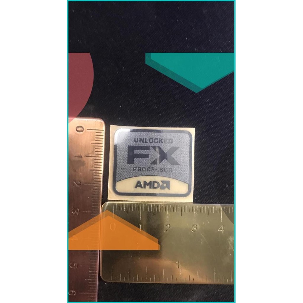 

Sticker stiker logo AMD FX unlocked Prosessor ukuran besar 11OKTZ4 per