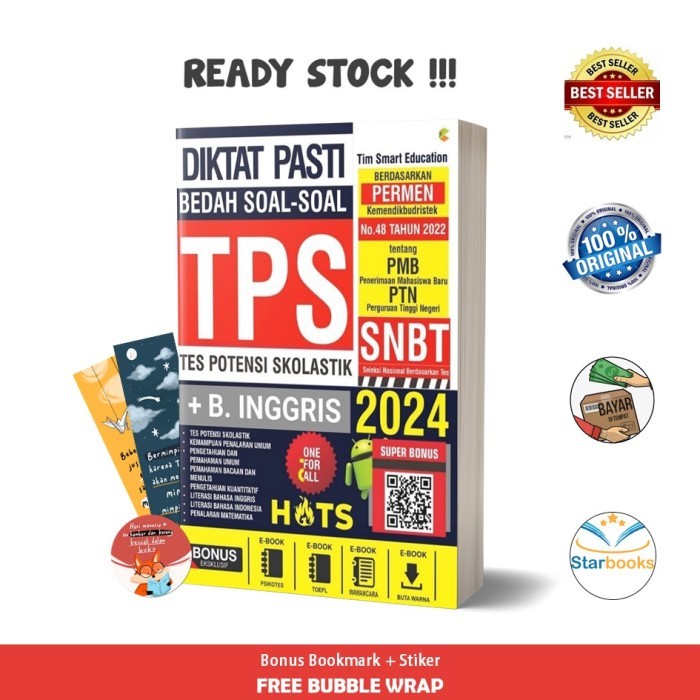 Buku Diktat Pasti Bedah Soal-Soal Tps Snbt 2024 - (C-Klik Media)