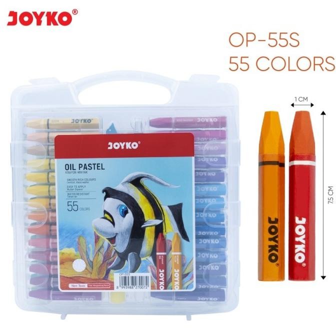 

Sale (Afl) Krayon / Oil Pastel Joyko 55 Warna / Crayon Isi 55 / Crayon Joyko 55 Warna