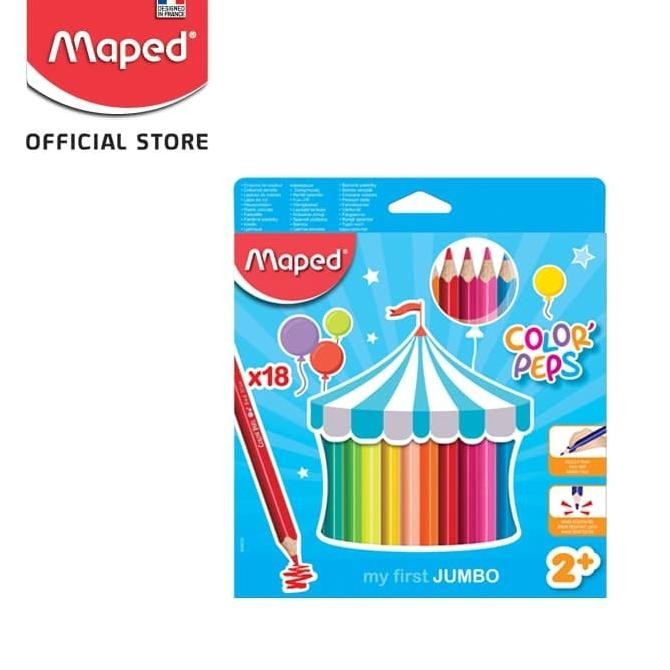 

Sale Pensil Warna Color Pencils Jumbo 18' Maped - Cardboard