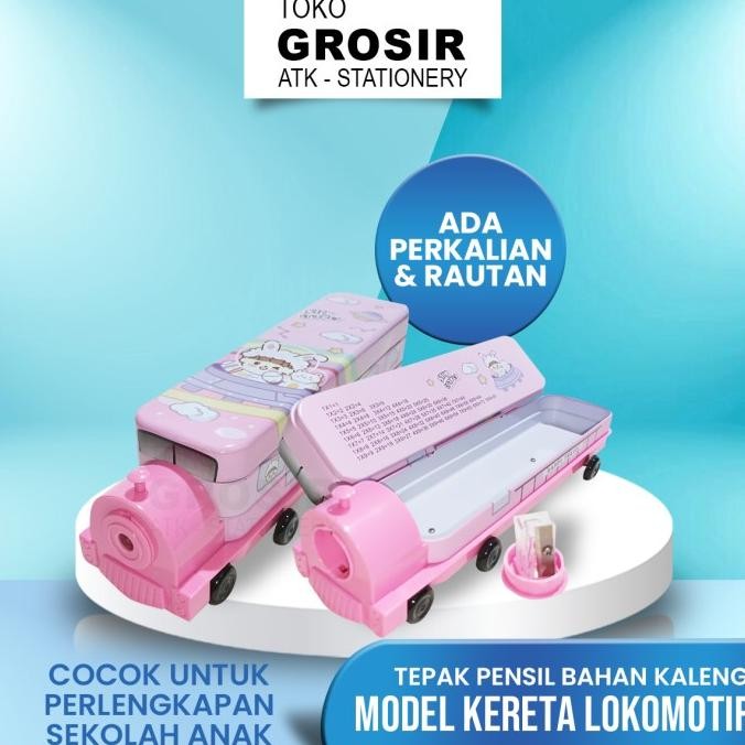 

Sale Tepak Pensil Rautan Bahan Kaleng Bentuk Kereta Roda