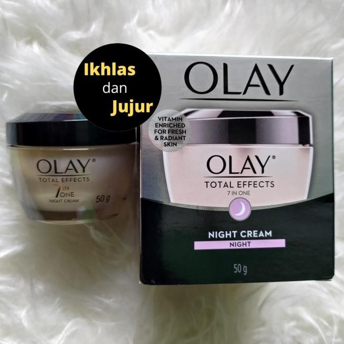 Olay Total Effect 7 in 1 Night Cream Krim Malam Wajah 50 Gram LM99