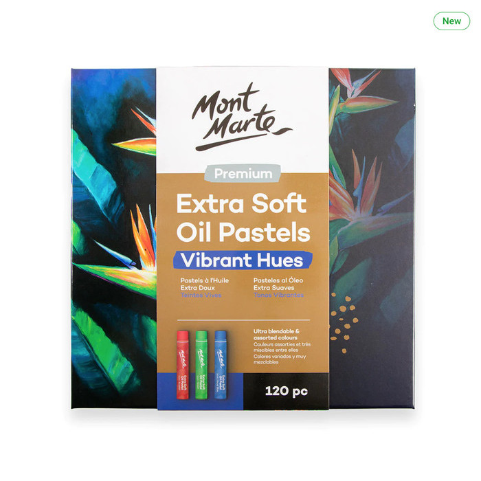 

MONT MARTE EXTRA SOFT OIL PASTELS VIBRANT HUES PREMIUM (120PC)