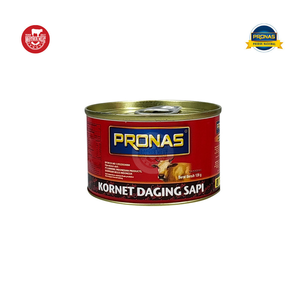 

PRONAS Corned Beef 120gr, Kornet Daging Sapi Kaleng Halal