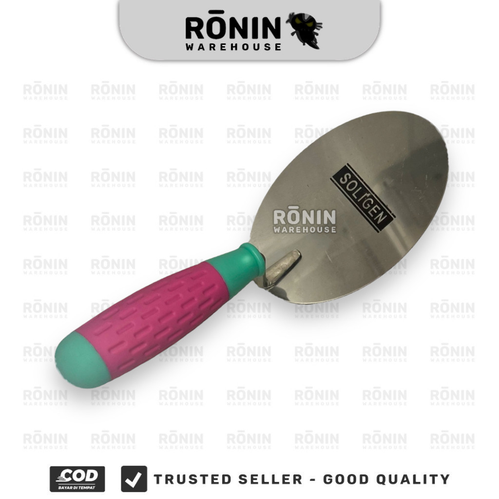 SOLIGEN Cetok Bulat Gg Karet  6 7 8 " inch Sendok Semen  ron