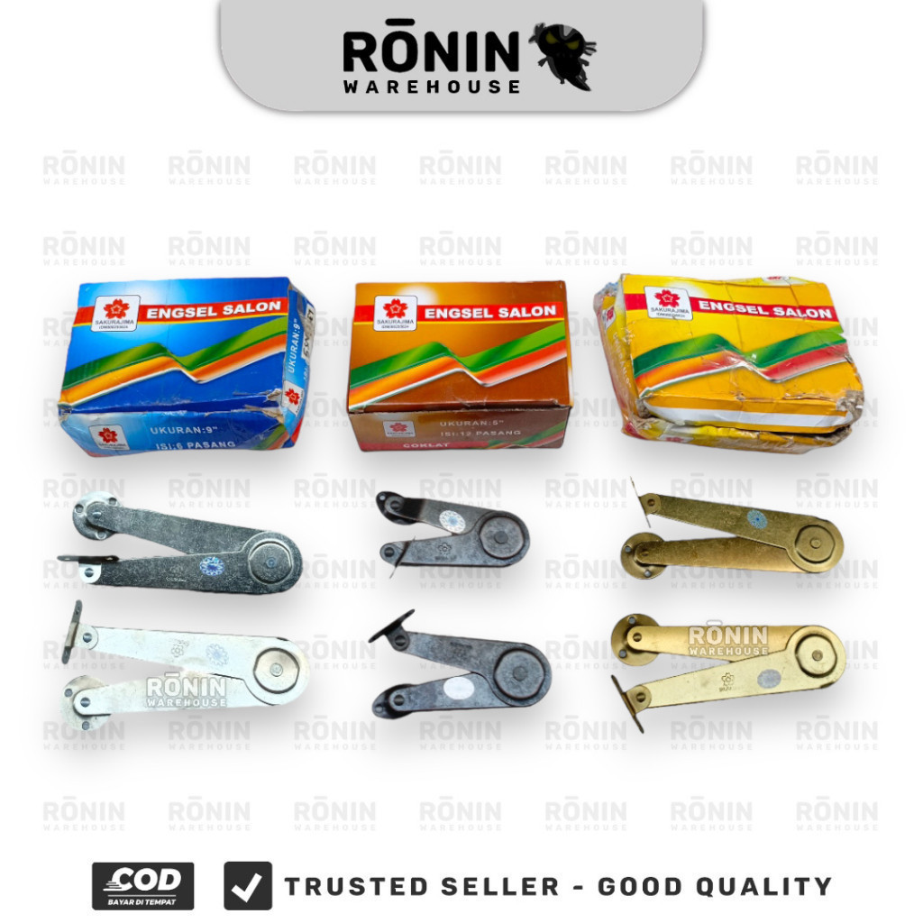 SAKURAJIMA Engsel Salon 5 9 inch Sikutan Lipat Jendela Bunting