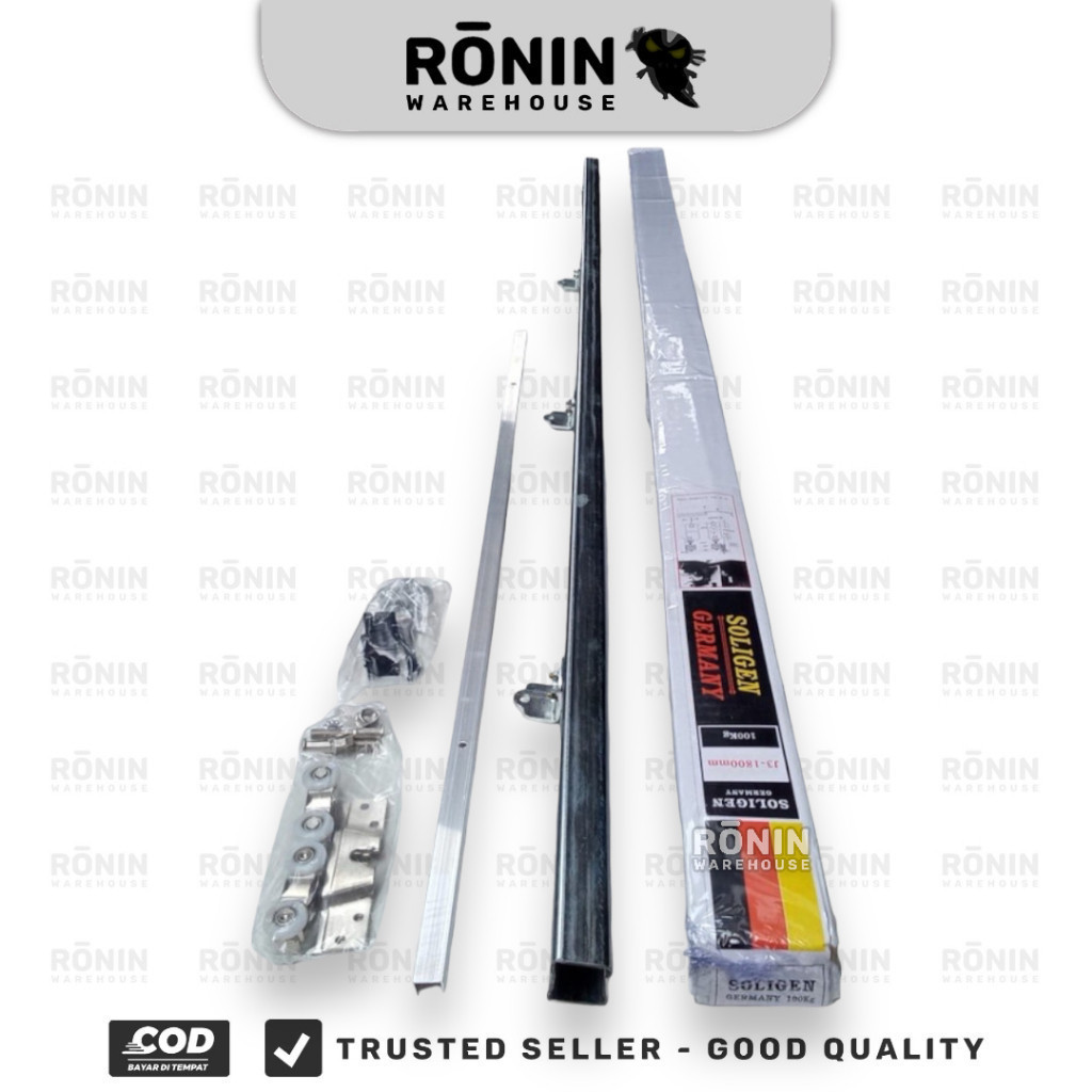 SOLIGEN Rel pintu J3 J4 J5 J6 Geser Kamar Rumah Sliding Rail