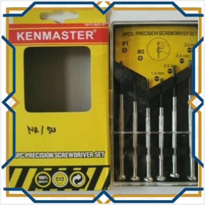 [HAR] OBENG JAM SET 6 PCS OBENG TOOLS SET KECIL KENMASTER