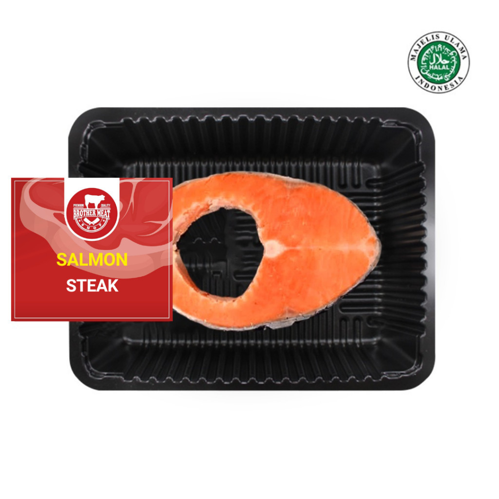 

Salmon Steak Frozen, Ikan Salmon - Brothermeatshop