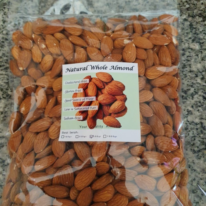 

Terbaru Kacang Almond Mentah 500Gr / Almonesia