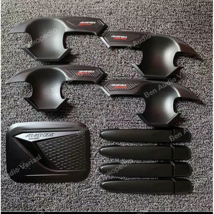 Paket Outer Handle Pintu Tank Cover All New Avanza Hitam