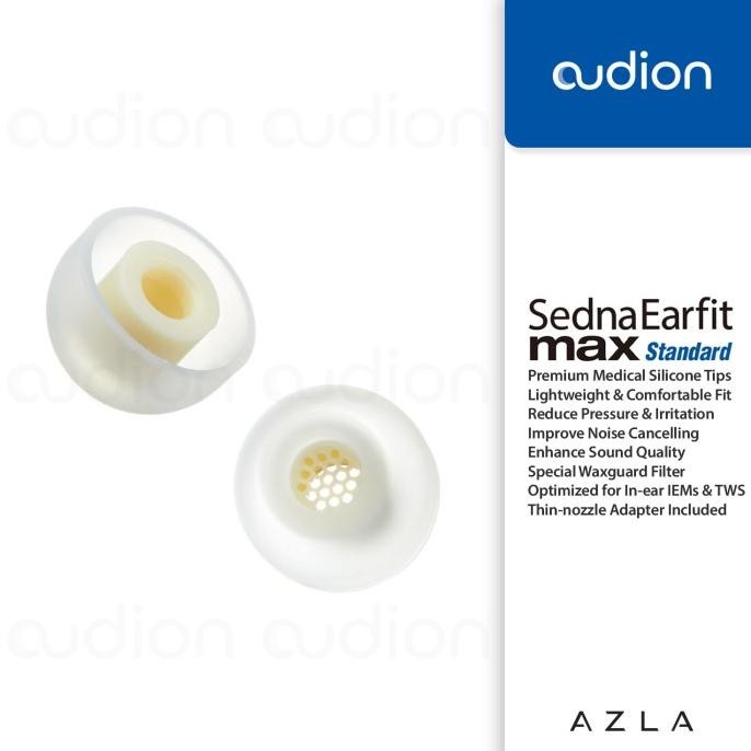 TERLARIS - AZLA SednaEarfit MAX Standard | Medical Silicone Eartips for IEM & TWS