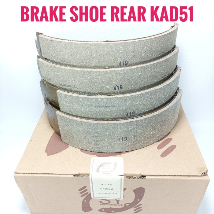 Brake Shoe Rear Isuzu KAD51 Kampas Rem Belakang Isuzu KAD-51 Merk SY