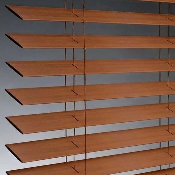 horizontal blind krey kayu mini blind tirai kayu kantor rumah jendela