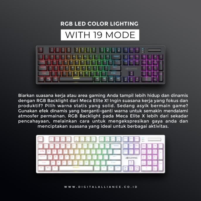TERMURAH - Keyboard Digital Alliance Meca Elite Full Size Keyboard DA Meca Elite