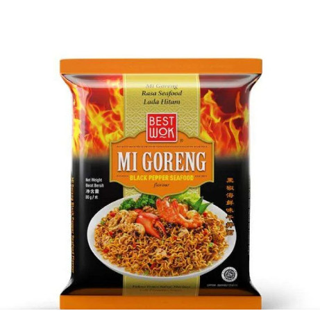 

Mie Best Wok Black Pepper Seafood Original Asli