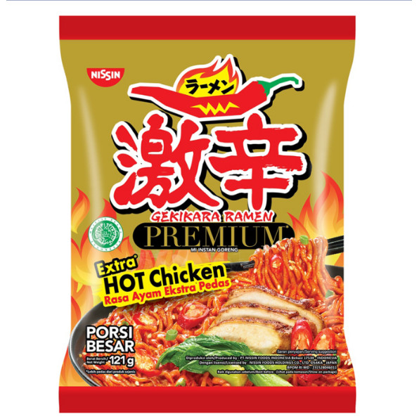 

Mie Nissin Gekikara Ramen Premium Extra Hot Chicken Porsi Besar Original Asli
