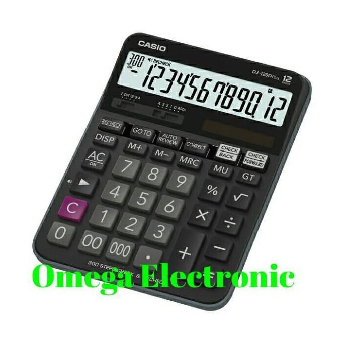 

TERBARU - Casio Calculator DJ 120D Plus - Check & Correct Kalkulator Desktop