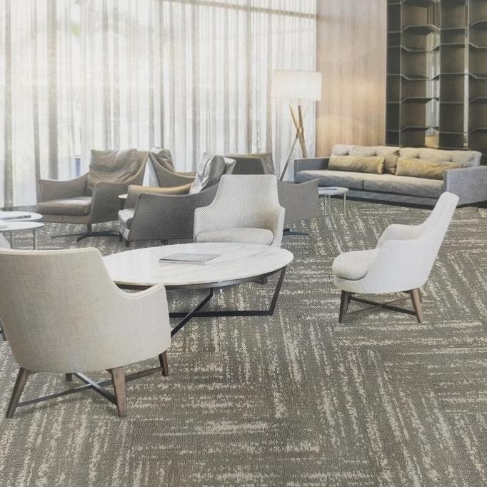 Karpet Tile 50x50 Karpet Ruangan Kantor / Ruang Keluarga Karpet Tile Murah / Karpet Tile Motif Garis