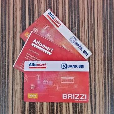 TERLARIS - Alfamart Brizzi BRI e-money, etoll - Saldo Rp. 0,- (kosongan)