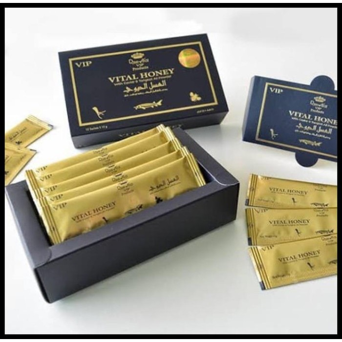 

PROMO - Madu Madu Dose Vital Honey Vip With Caviar And Tongkat Ali Powder 12 Sachet Original Best