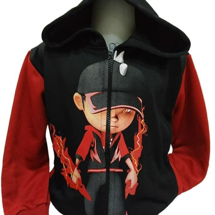 Terlaris Jaket Boboiboy Api Blaze + Topi +Gelang