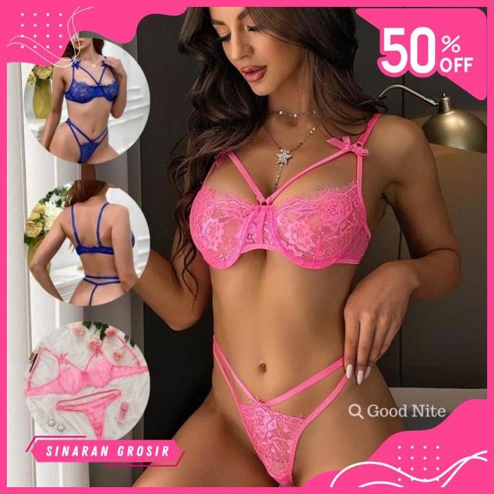SINAR GROSIR BRA PUSH UP TRANSPARAN BRA BERKAWAT BRA SET PROMO 