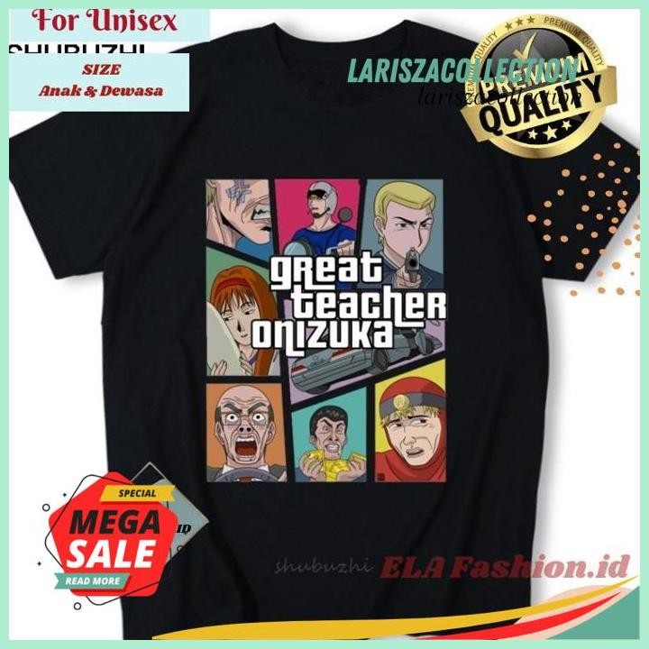 KAOS PREMIUM  GREAT TEACHER ONIZUKA GURU BESAR ONIZUKA GTO EIKICHI ONIZUKA -TOMOKO NOMURA TOSHIYUKI 