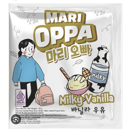 

Mari Oppa Milky Vanilla Pouch 100gr Original 100%