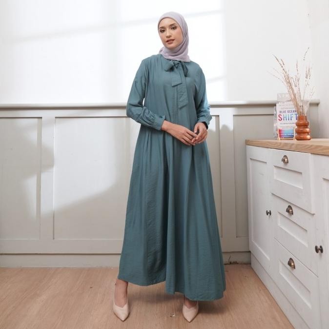Diskon Gamis Dress Wanita Muslimah Premium Alana Busui Jumbo - Maia By Hasya