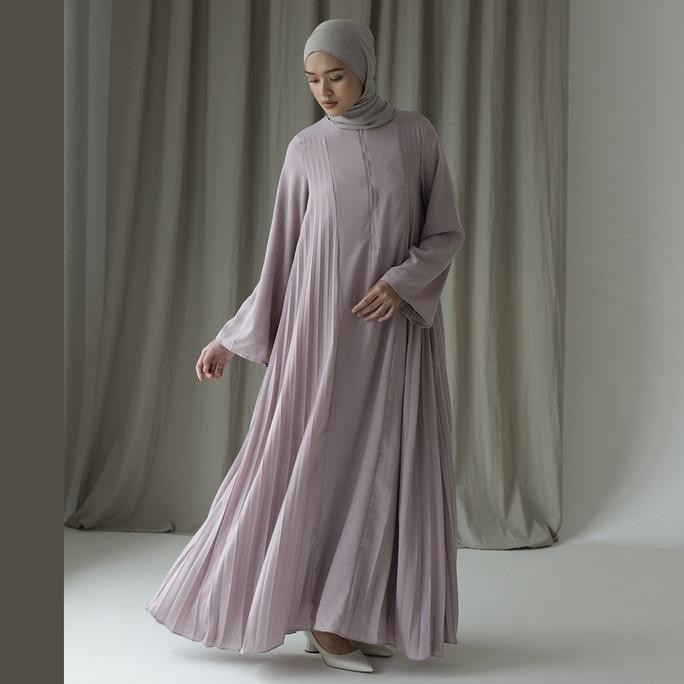 Miliki Asvari By Aska Label - Gamis Wanita Plisket