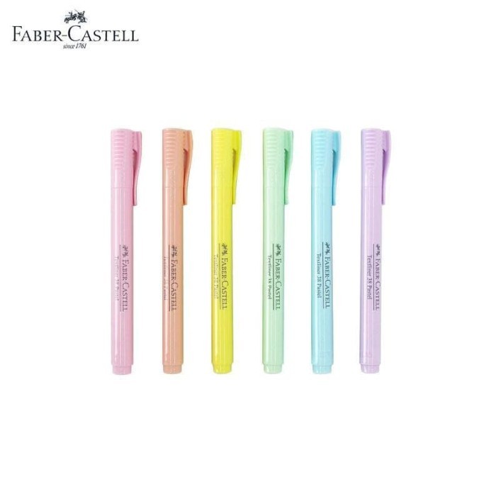 

TERBARU Textliner 38 / Highlighter Pastel Faber-Castell - 2 Line Widths PROMO!