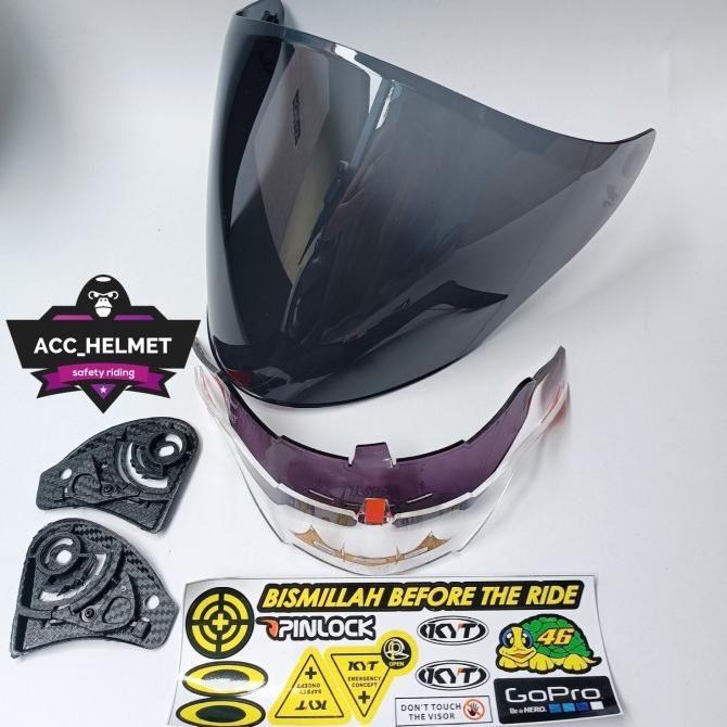 Terlaris Paket Ganteng | Visor + Spoiler Kyt Galaxy, Dj Maru, Ink Centro