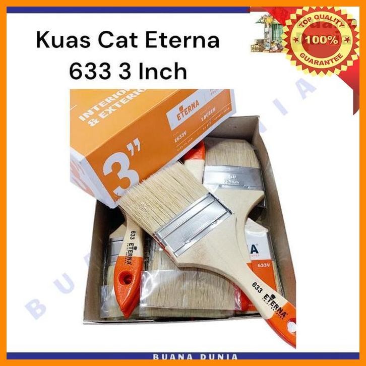 

(BUAN) KUAS CAT ETERNA 633 | BRUSH ETERNA 3", 4", 5", 6" | (1PC)