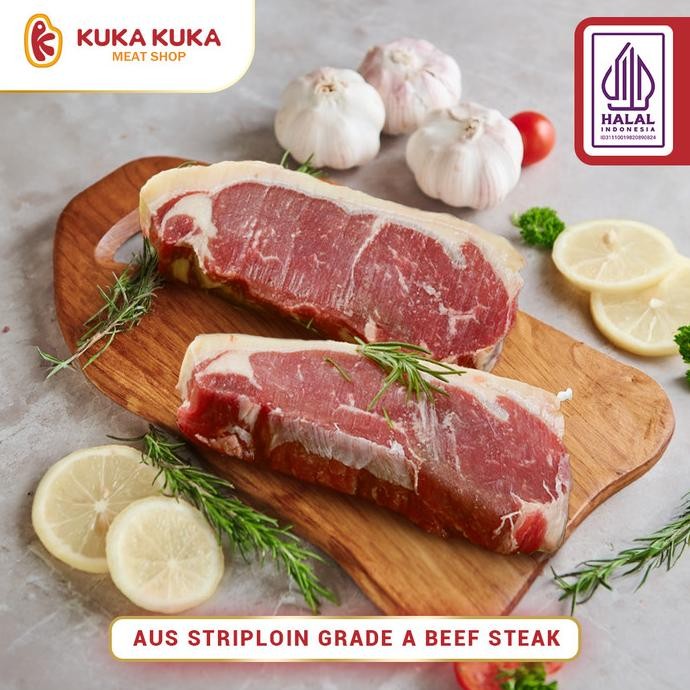 

Terbaru Aust Striploin Steak Grade A 600Gr 3Pcs