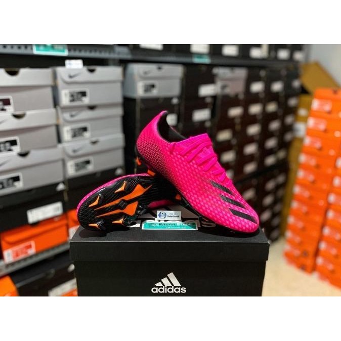 Sepatu Bola Adidas X Ghosted.3 FG Shock Pink FW6945 Original BNIB DEL