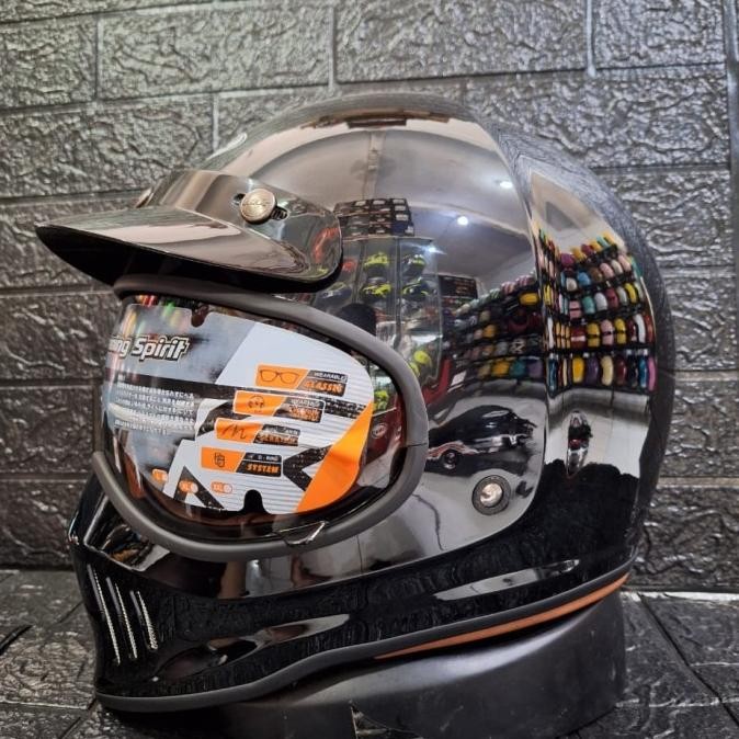 Terlaris Helm Ink Trooper Solid Asphalt Grey Original Ink