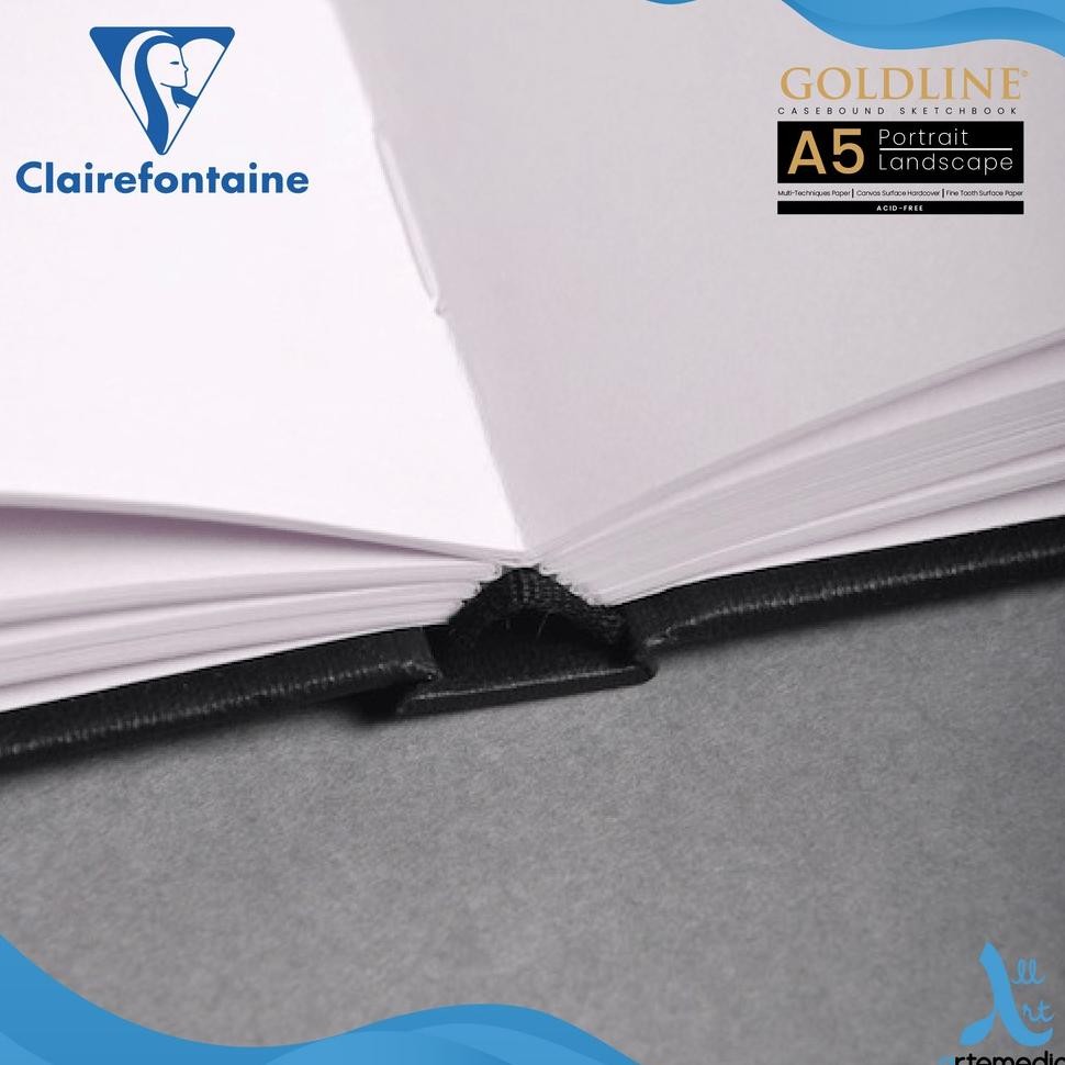 

Clairefontaine A5 Goldhard Cover Etchboo