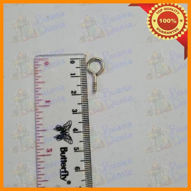 (BUAN) KAPSTOK TUTUP NO 2 PJG 2CM | SEKRUP GANTUNG | SKRUP HOOK | SCREW EYES