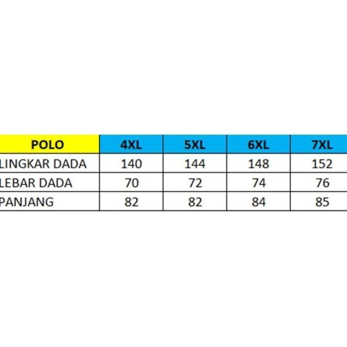 kaos polo jumbo baju big size oversize pria 4xl 5xl 6xl 7xl 8xl ventt PS99