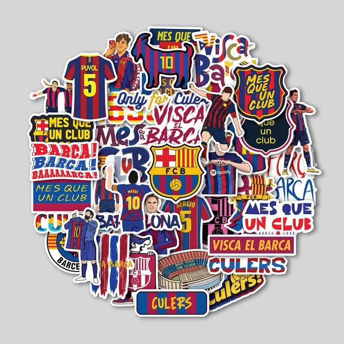 

Sale Sticker Pack Barcelona | Sticker Tumbler | Stiker Laptop Koper Helm
